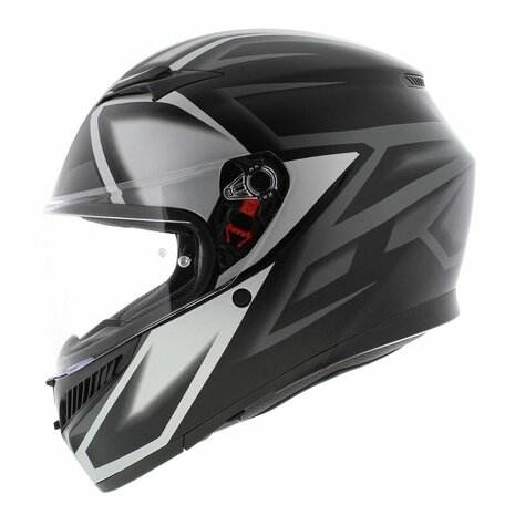 AGV K3 Helmet Compound Matt Black Grey Helmetdiscounter