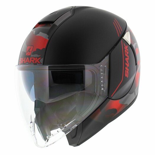 Shark Citycruiser helmet Genom matt black red anthracite KRA -  Helmetdiscounter