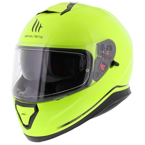 MT Thunder III SV Hi-Vision Yellow - Size XS - Full Face Motorcycle Helmet - With Internal sunvisor