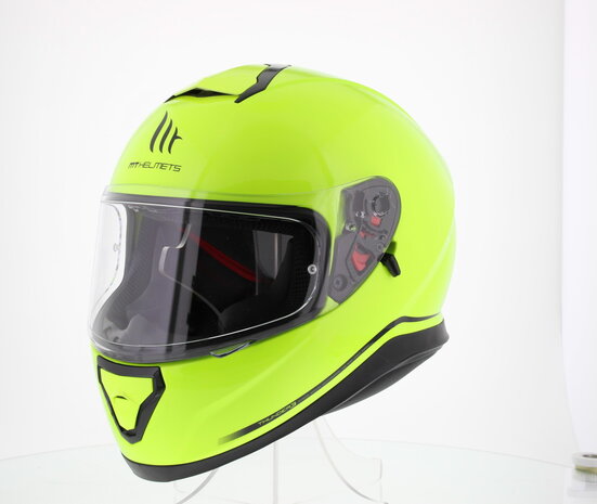 MT Thunder III SV Hi-Vision Yellow - Size XS - Full Face Motorcycle Helmet - With Internal sunvisor