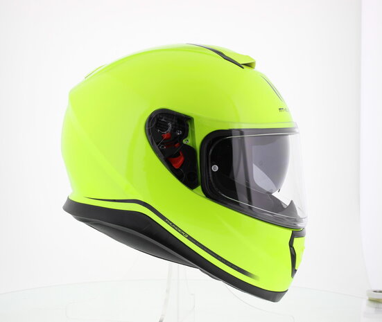 MT Thunder III SV Hi-Vision Yellow - Size XS - Full Face Motorcycle Helmet - With Internal sunvisor