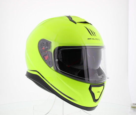 MT Thunder III SV Hi-Vision Yellow - Size XS - Full Face Motorcycle Helmet - With Internal sunvisor