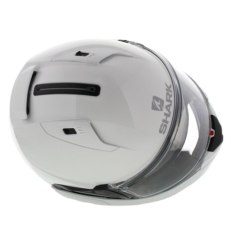 Shark Evo ES gloss white - Size S - Motorcycle helmet - Flip up Modular