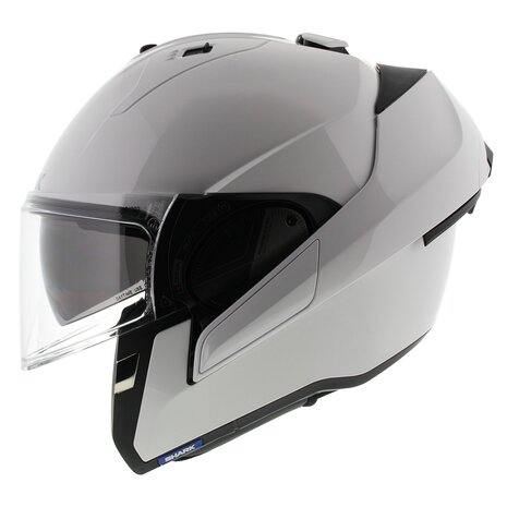 Shark Evo ES gloss white - Size S - Motorcycle helmet - Flip up Modular