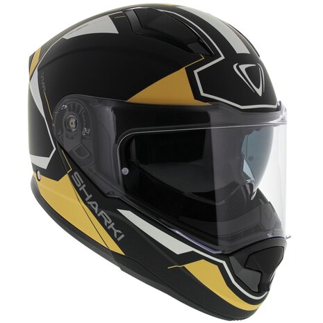 Helmet Modular Motorcycle Shark Evoline Serie 3 Shazer Black Matt Yellow  Size Xs