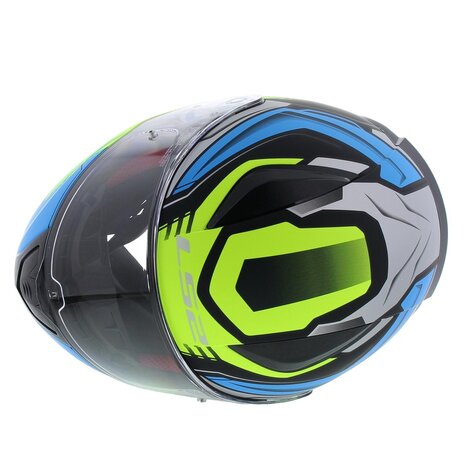 LS2 FF353 Rapid Gale Matt Black Blue Yellow - Size XXL - Helmet motorcycle scooter karting