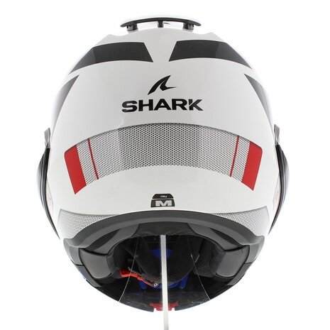 Shark EVO ES Kryd White Black Red - Size XS - Modular Flip Back motorcycle helmet