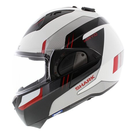 Shark EVO ES Kryd White Black Red - Size XS - Modular Flip Back motorcycle helmet