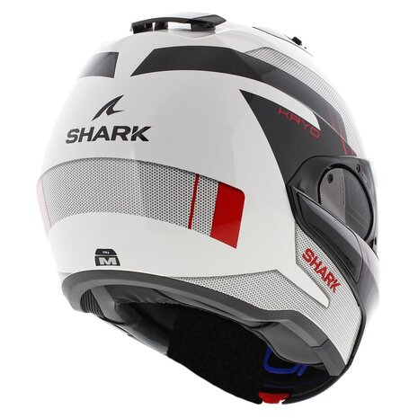 Shark EVO ES Kryd White Black Red - Size XS - Modular Flip Back motorcycle helmet