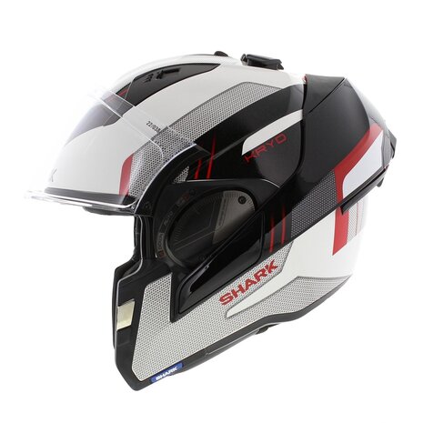 Shark EVO ES Kryd White Black Red - Size XS - Modular Flip Back motorcycle helmet