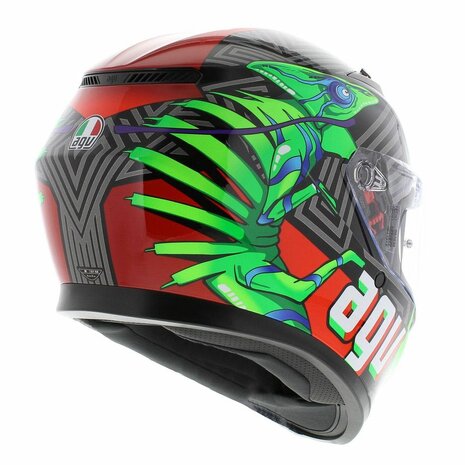 AGV K3 helmet Kameleon black red green - Helmetdiscounter