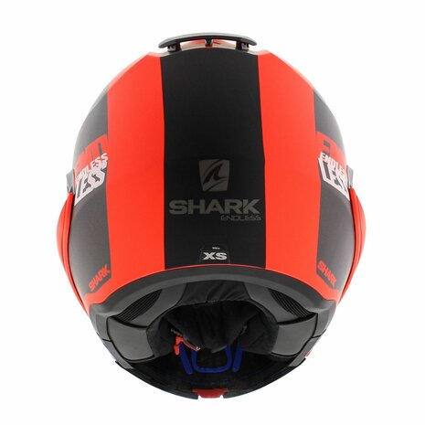 Casco modular para moto Shark Evo Es Kryd Mat Anthracite Black Red