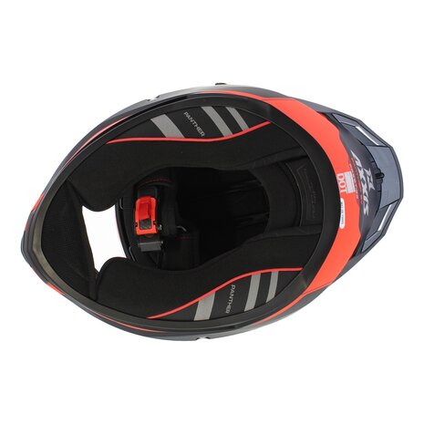 Axxis Panther SV full face motorcycle helmet Prestige B5 matt black fluor red