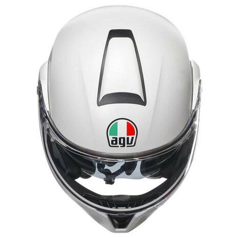 AGV Streetmodular Mono Materia matt white motorcycle helmet