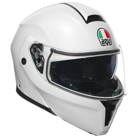 AGV Streetmodular Mono Materia matt white motorcycle helmet