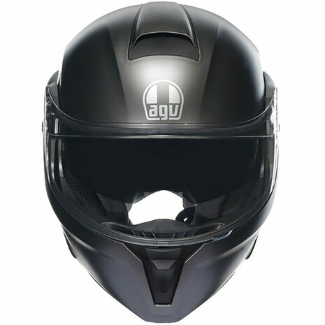 AGV Streetmodular Mono Asfalto matt grey motorcycle helmet