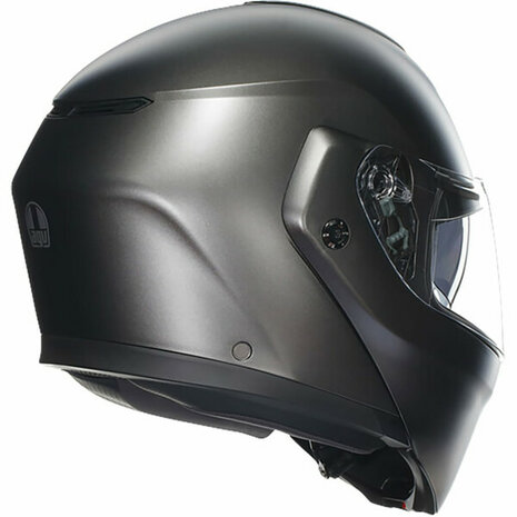 AGV Streetmodular Mono Asfalto matt grey motorcycle helmet