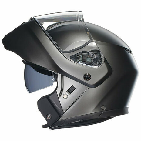 AGV Streetmodular Mono Asfalto matt grey motorcycle helmet