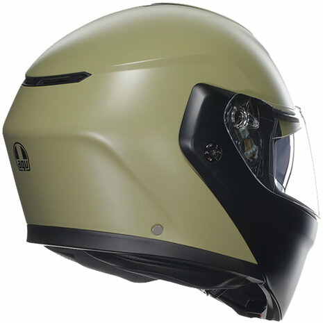 AGV Streetmodular Mono Pastello matt green black motorcycle helmet