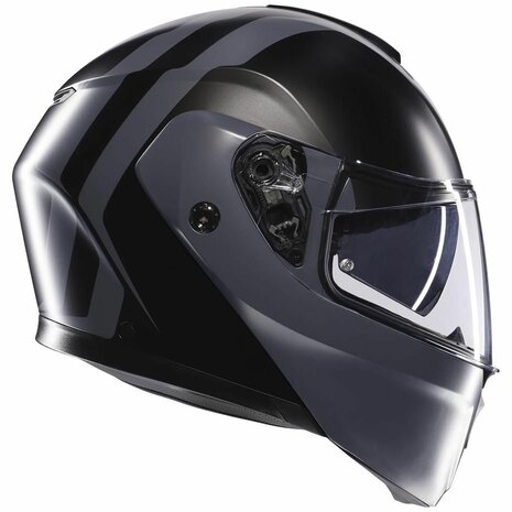 AGV Streetmodular Resia matt black grey motorcycle helmet