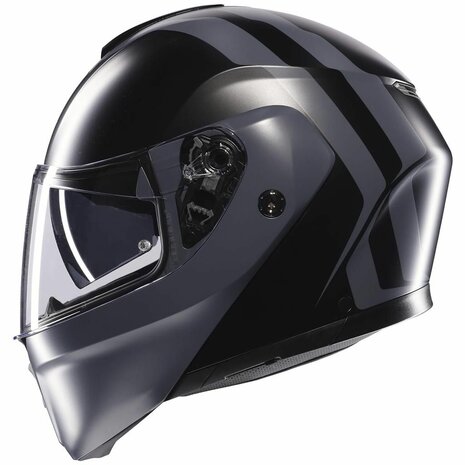 AGV Streetmodular Resia matt black grey motorcycle helmet