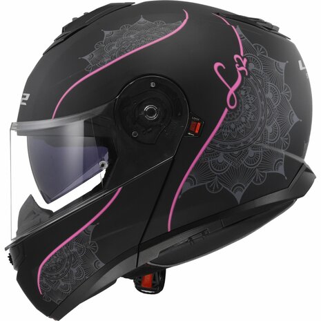 LS2 FF908 Strobe II helmet Lux matt black pink