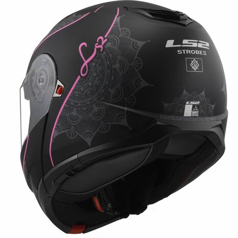 LS2 FF908 Strobe II helmet Lux matt black pink