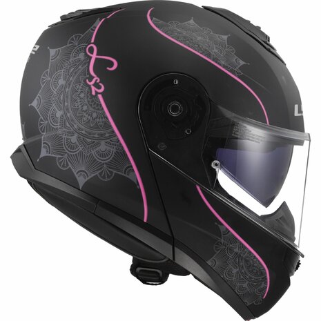 LS2 FF908 Strobe II helmet Lux matt black pink