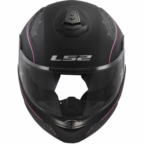 LS2 FF908 Strobe II helmet Lux matt black pink