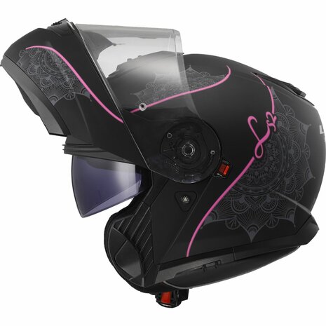 LS2 FF908 Strobe II helmet Lux matt black pink