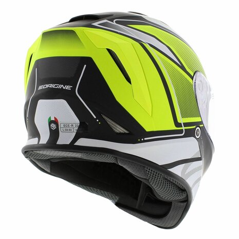 Origine Dinamo full face helmet - Galaxi Matt black yellow white