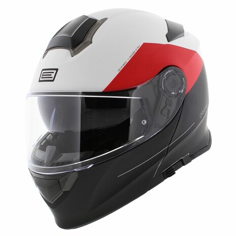 Origine Delta Basic helmet Virgin red black white matt - Modular flip up motorcycle helmet