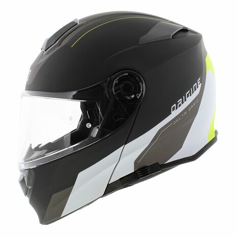 Origine Delta Basic helmet Division yellow black matt - Modular flip up motorcycle helmet