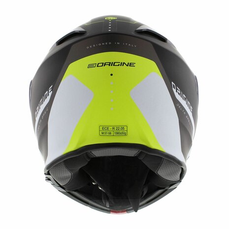 Origine Delta Basic helmet Division yellow black matt - Modular flip up motorcycle helmet