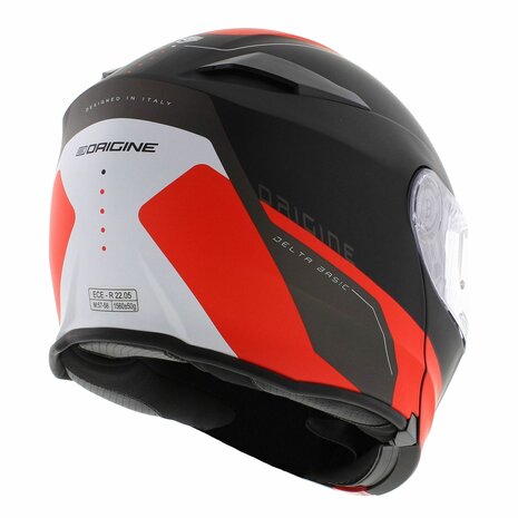 Origine Delta Basic helmet Division red black matt - Modular flip up motorcycle helmet