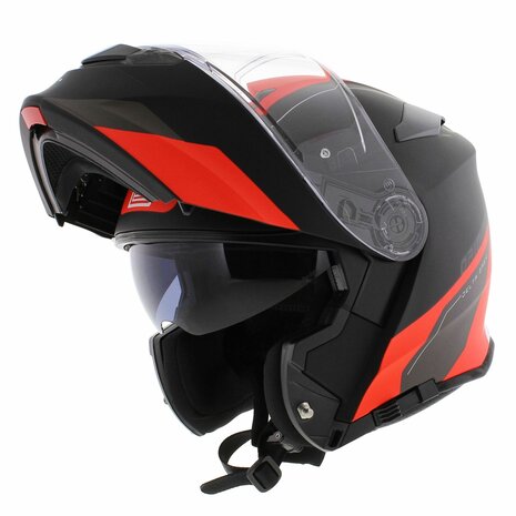 Origine Delta Basic helmet Division red black matt - Modular flip up motorcycle helmet