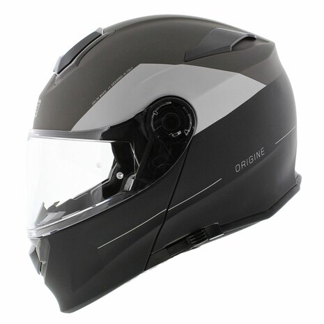 Origine Delta Basic helmet Virgin titanium black matt - Modular flip up motorcycle helmet