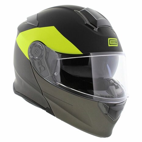 Origine Delta Basic helmet Virgin yellow black titanium matt - Modular flip up motorcycle helmet