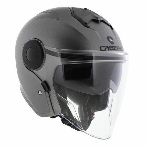 Caberg Jet Soho Motorcycle Helmet Matt Gun Metal Grey