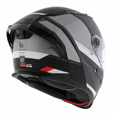 MT Braker SV helmet Chento matt grey black