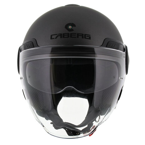 CASCO JET CABERG UPTOWN LOFT NEGRO MATE - ANTRACITA - NARANJA FL, Cascos  Jet