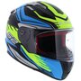 LS2 FF353 Rapid Gale Matt Black Blue Yellow - Size XXL - Helmet motorcycle scooter karting