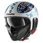 Shark S-Drak 2 Helmet Tripp In gloss white blue red WBR - Size XS