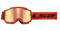 LS2 Charger goggle orange with iridium visor