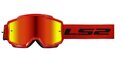 LS2 Charger goggle red with iridium visor