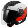 LS2 OF616 Airflow II helmet Cover matt white red